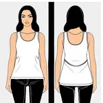 plain white tank top image